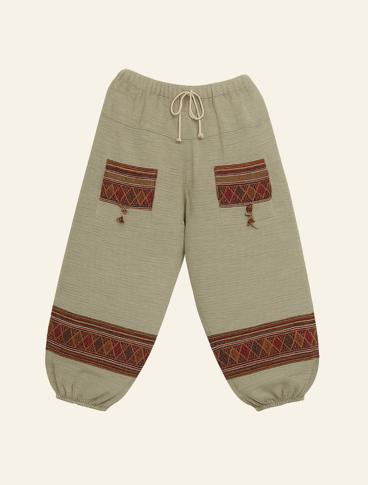 Himalayan Wool Wide-leg Trousers
