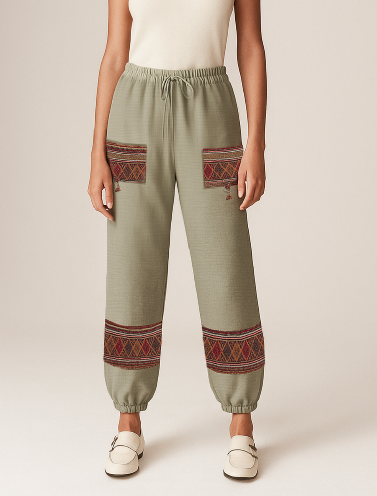 Himalayan Wool Wide-leg Trousers