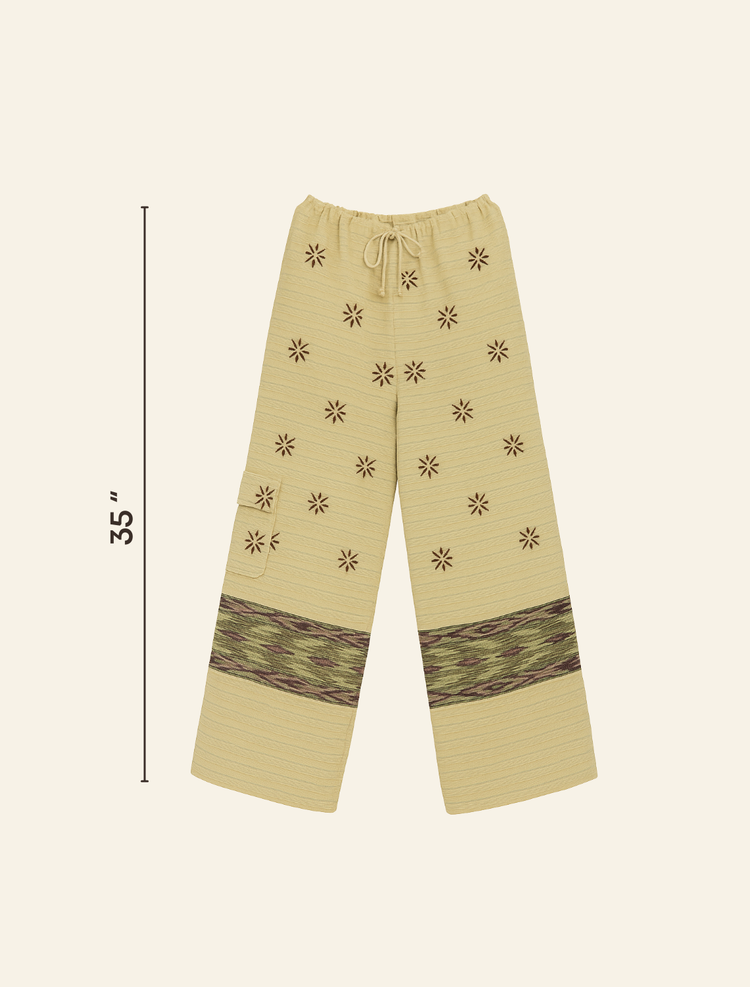 Beige Nomadic Knit Woolen Trousers