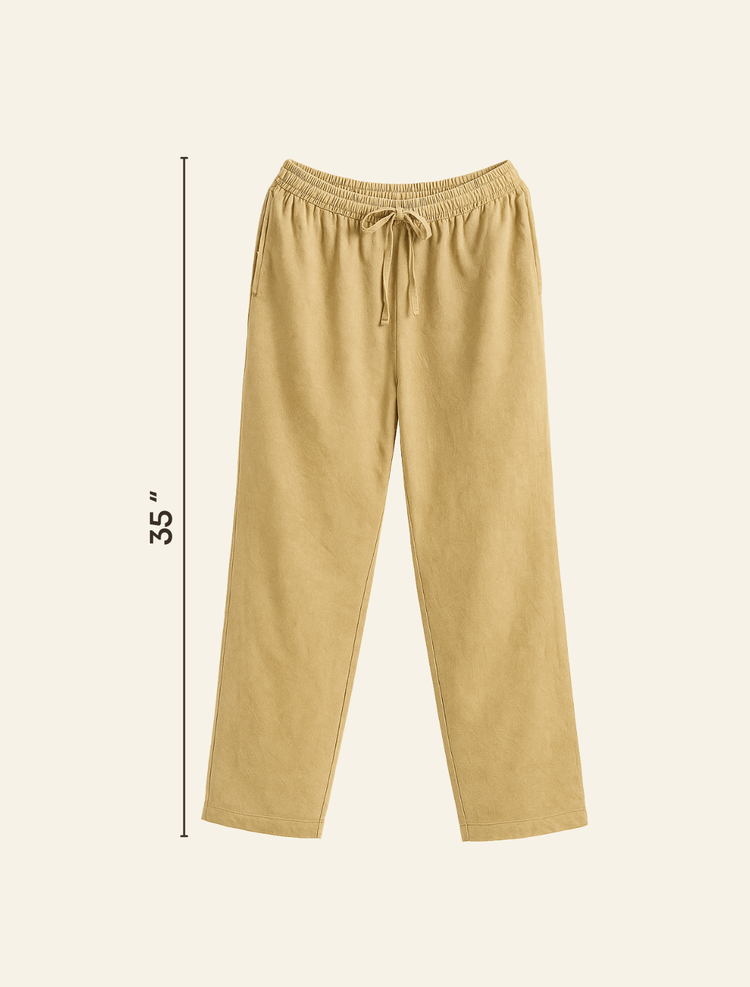 Neutral Cotton Trousers