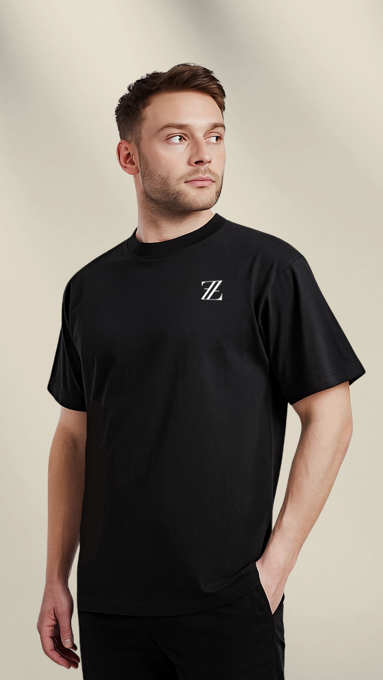 Zuvani Monogram Plain T-Shirt