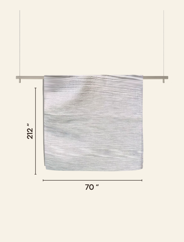 Elegant Grey Cashmere Scarf