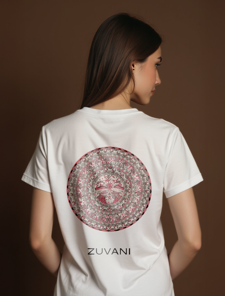Artistic Heritage Back Print Graphic Tee | Cotton T-Shirt