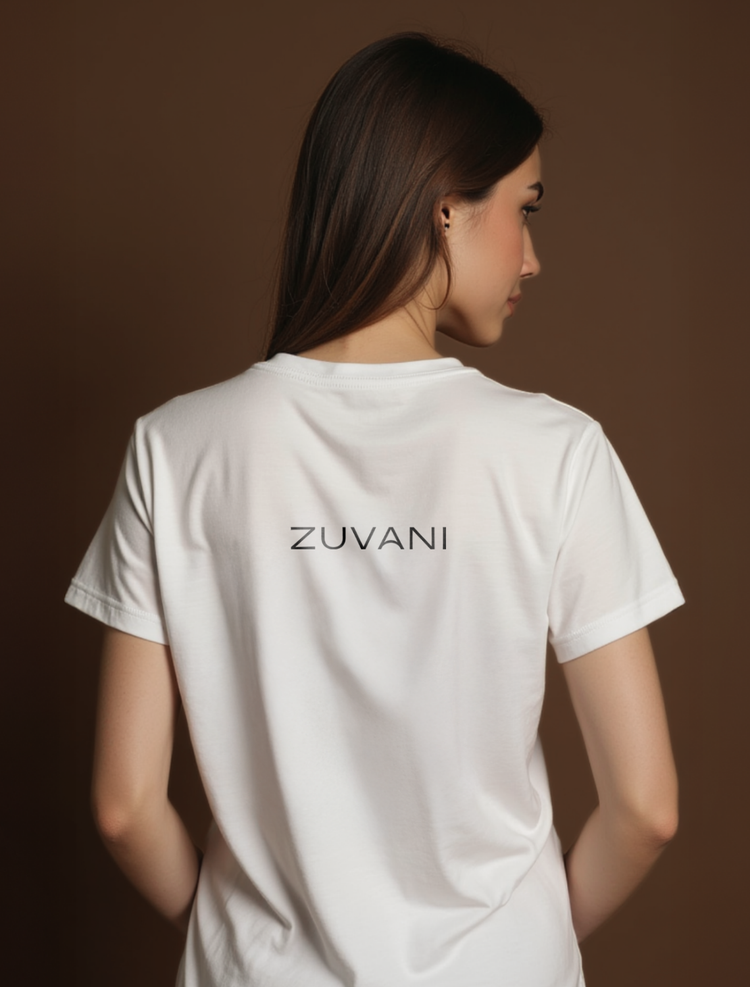 Geometric Harmony Front Print Graphic Tee | Cotton T-Shirt