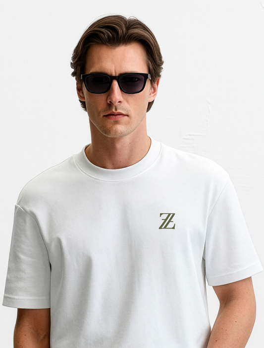 Zuvani Monogram Plain T-Shirt