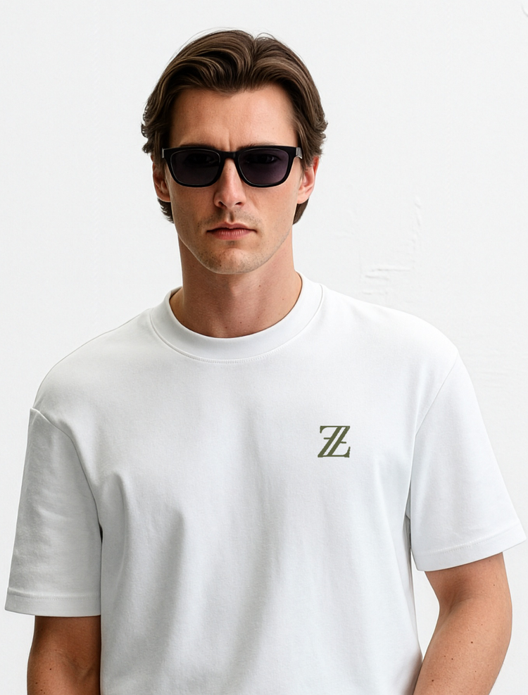 Zuvani Monogram Plain T-Shirt