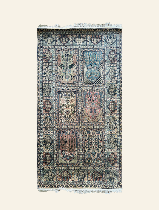 Cream Wool Tribal Kilim Rug