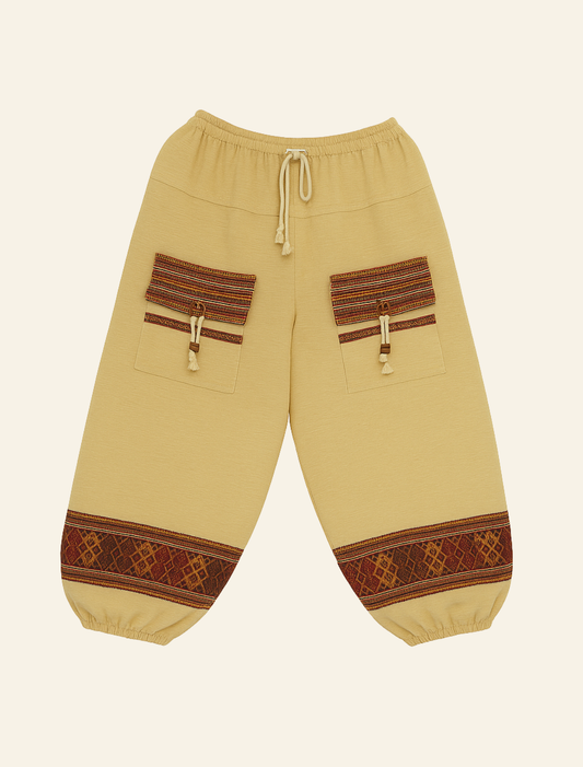 Himalayan Wool Wide-leg Trousers