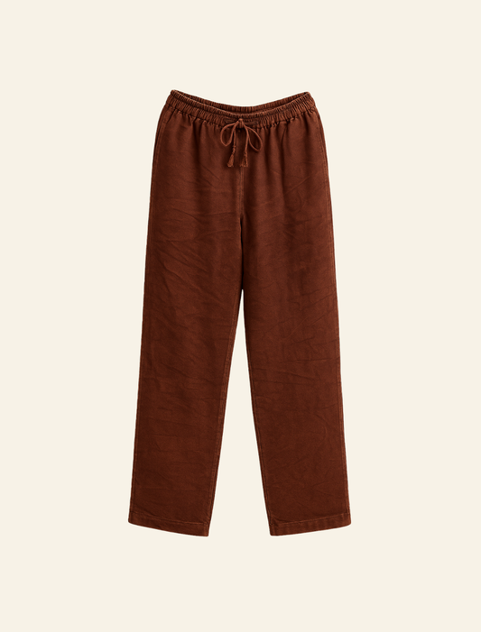 Umber Everyday Cotton Trousers