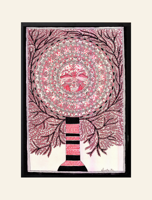 Tree of Life- Handmade Madhubani