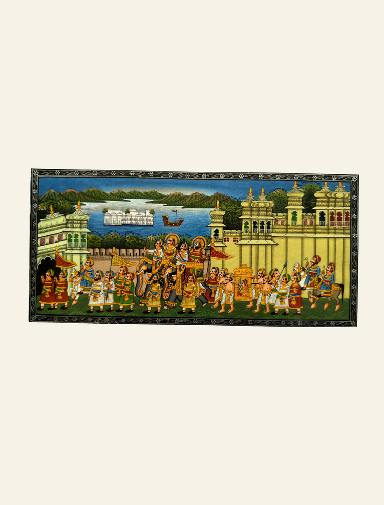 RajasthanI Royal Procession Artwork