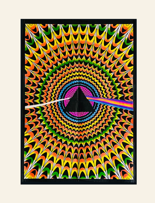 Psychedelic Prism Cotton Tapestry