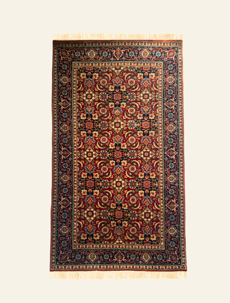 Handmade Red Kilim Wool Rug