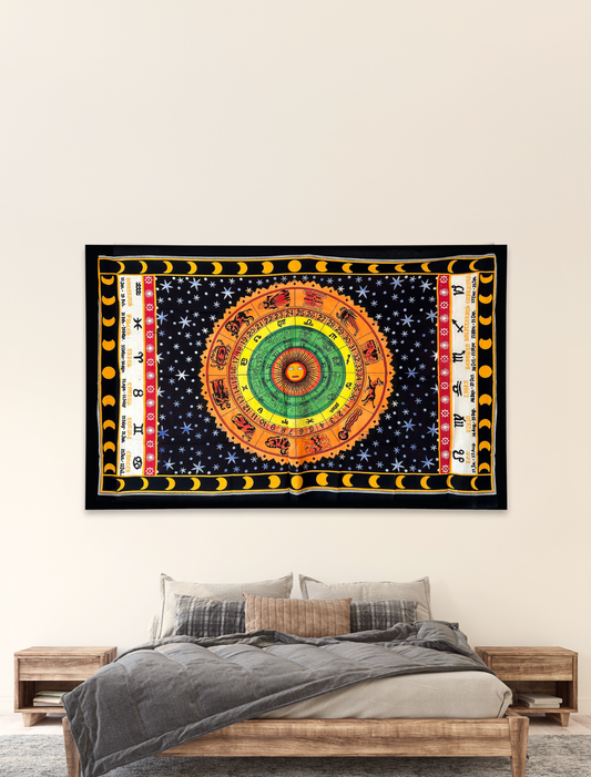 Zodiac Astrology Wall Tapestry