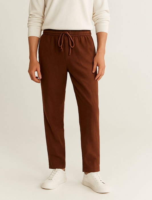 Umber Everyday Cotton Trousers