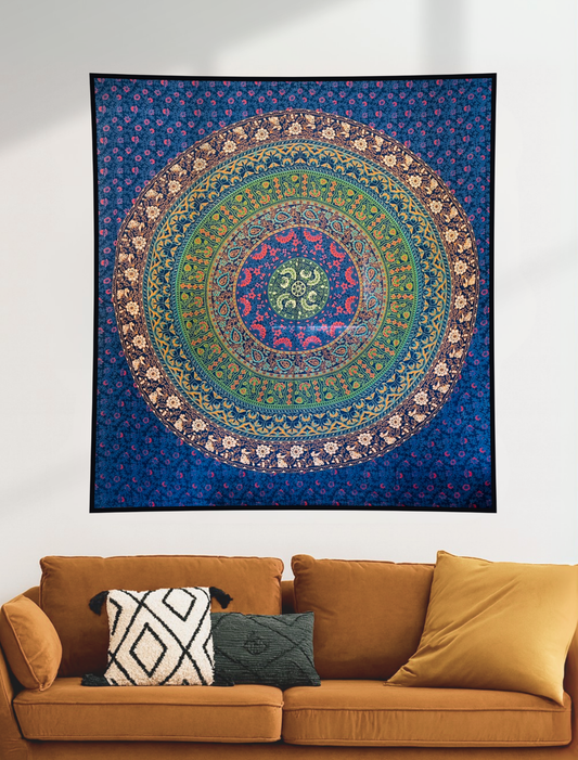 Soothing Handmade Mandala Wall Tapestry
