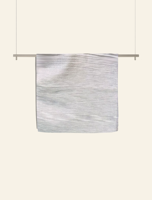 Elegant Grey Cashmere Scarf