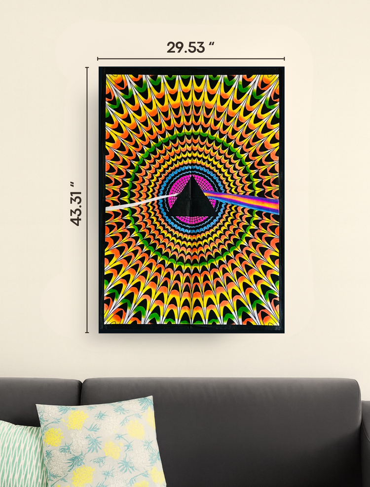 Psychedelic Prism Cotton Tapestry