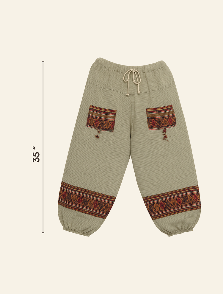 Himalayan Wool Wide-leg Trousers