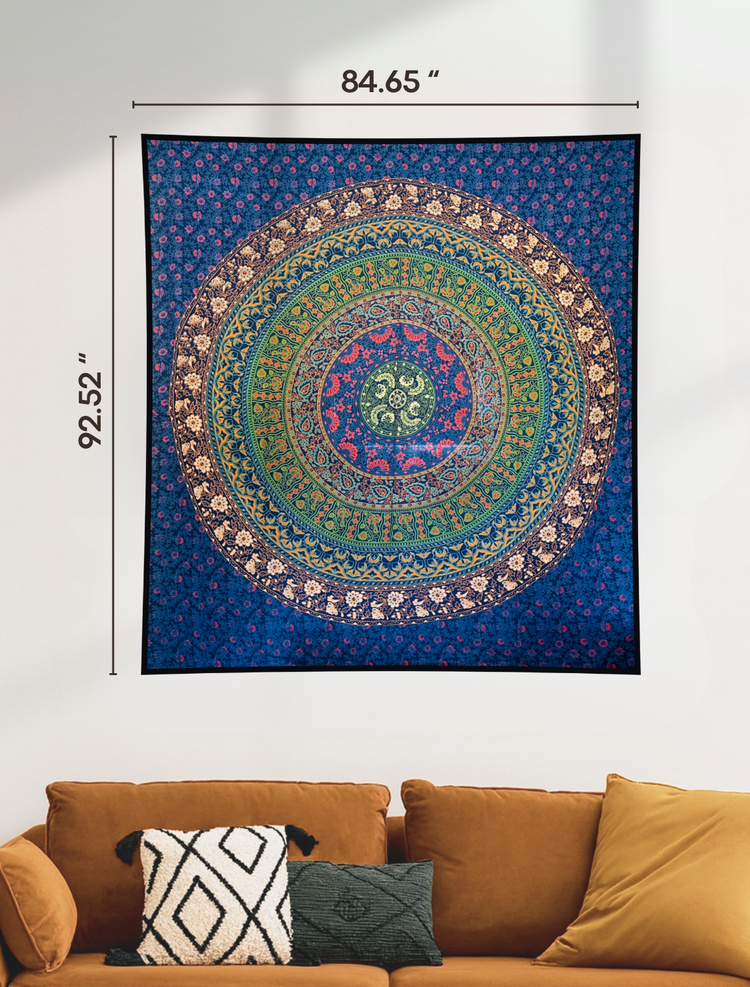 Soothing Handmade Mandala Wall Tapestry