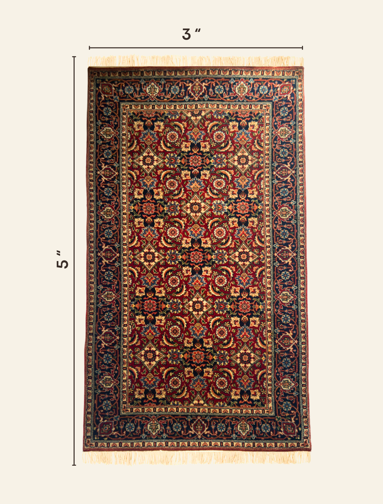 Handmade Red Kilim Wool Rug