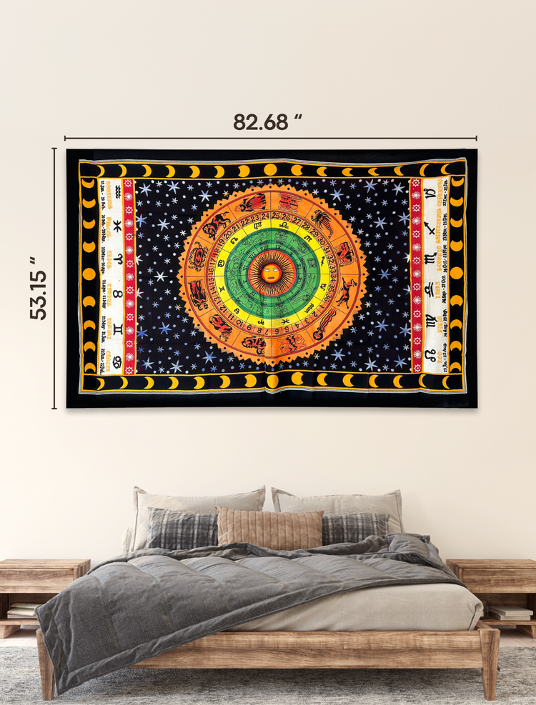 Zodiac Astrology Wall Tapestry