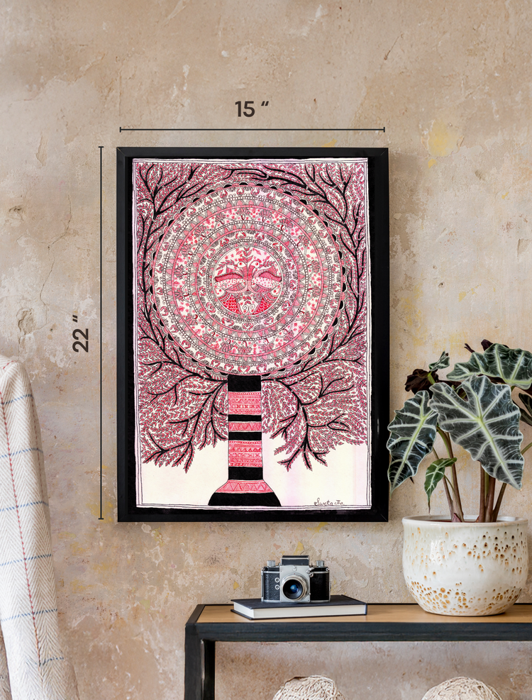 Tree of Life- Handmade Madhubani