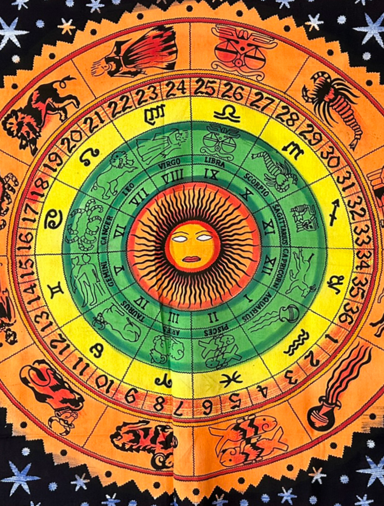 Zodiac Astrology Wall Tapestry