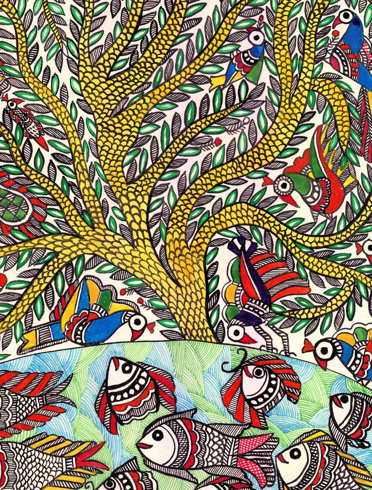 Vibrant Tree of Life Artwork