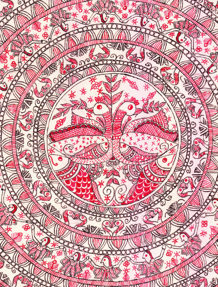 Tree of Life- Handmade Madhubani