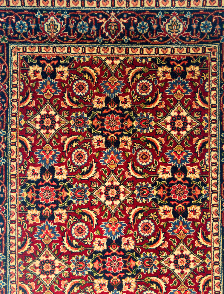 Handmade Red Kilim Wool Rug