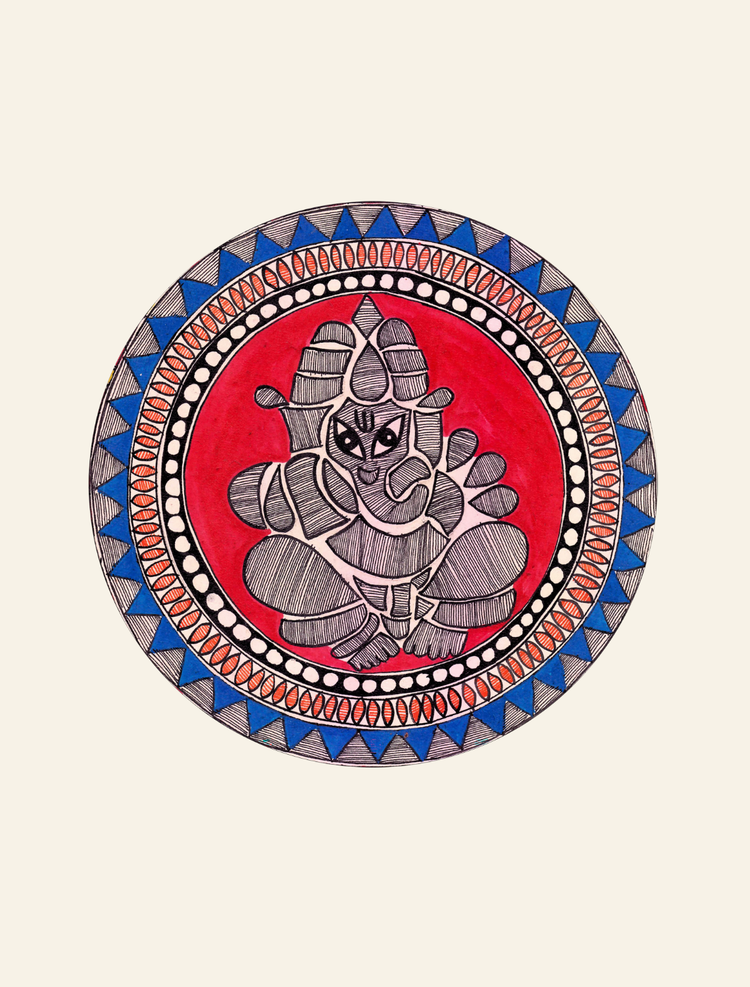 Divine Balance Ganesha Back Print Graphic Tee | Cotton T-Shirt