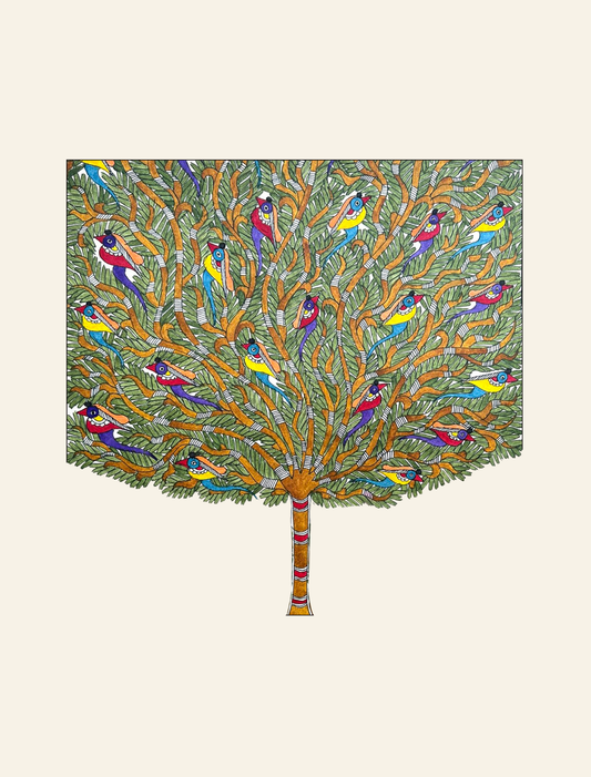 Tree of Serenity Back Print Graphic Tee | Cotton T-Shirt