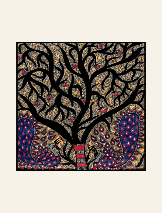 Roots of Life Back Print Graphic Tee | Cotton T-Shirt
