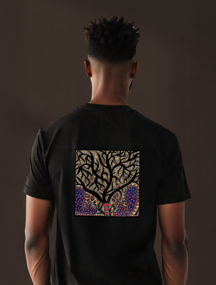 Roots of Life Back Print Graphic Tee | Cotton T-Shirt