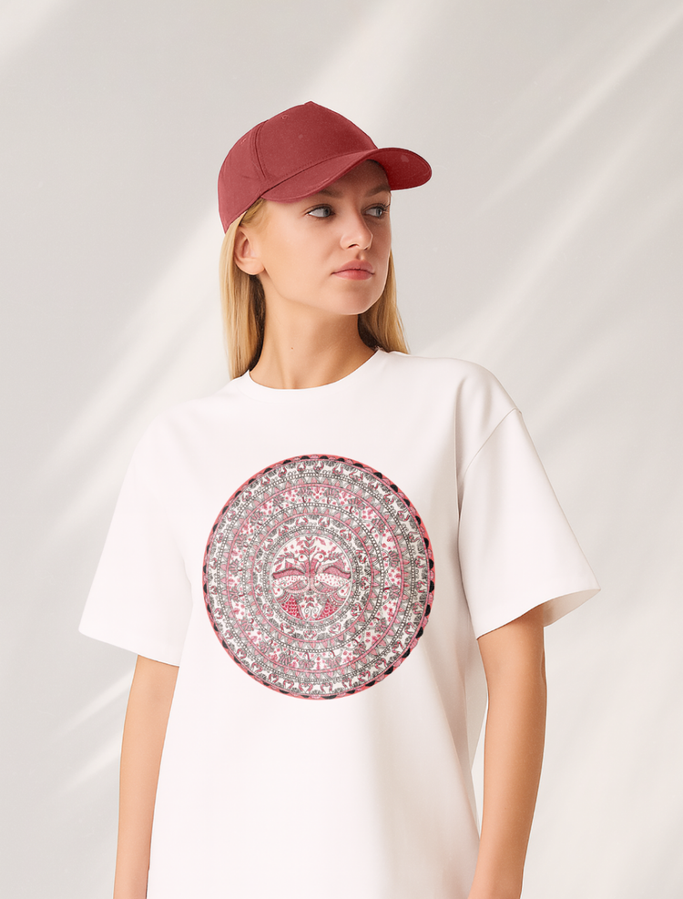 Artistic Heritage Front Print Graphic Tee | Cotton T-Shirt