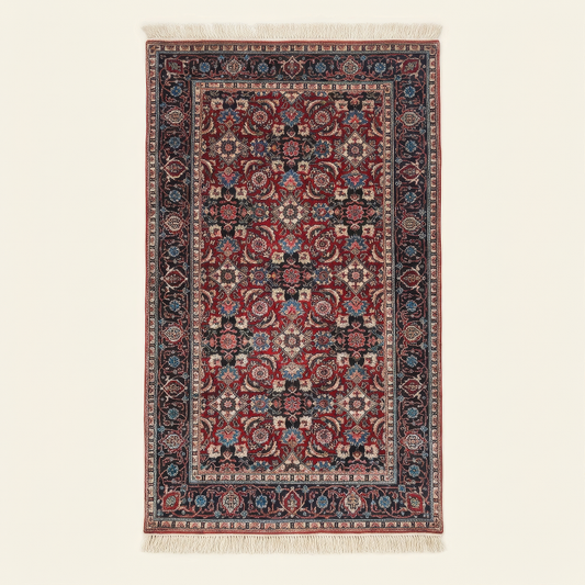 Handmade Red Kilim Wool Rug